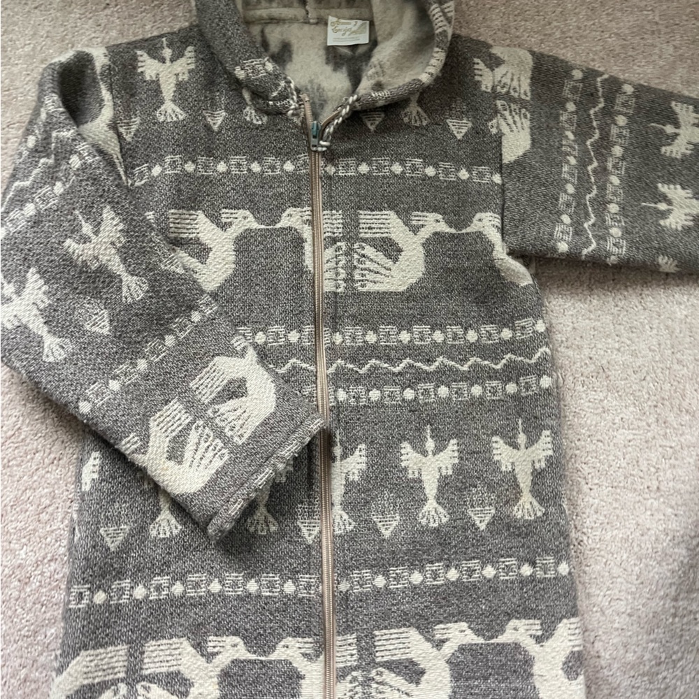 Handmade wool vintage women’s coat.